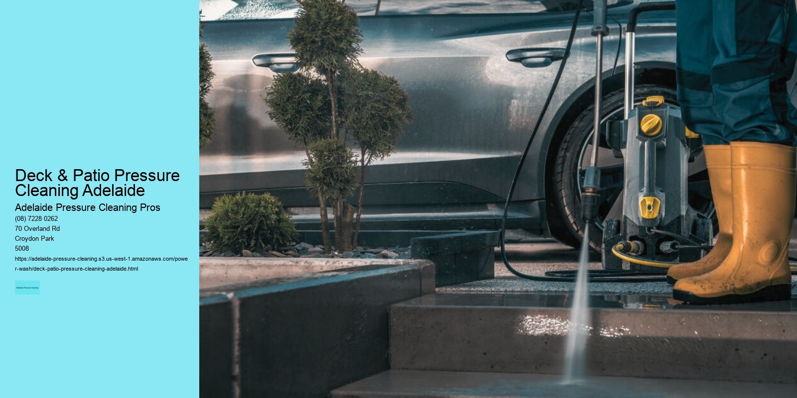 Deck & Patio Pressure Cleaning Adelaide