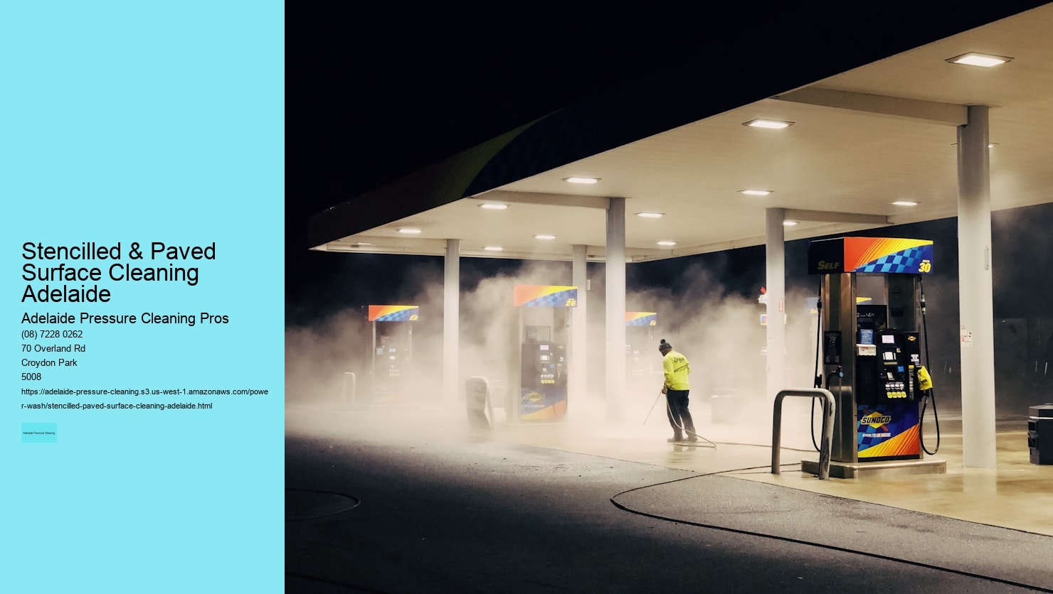 Stencilled & Paved Surface Cleaning Adelaide