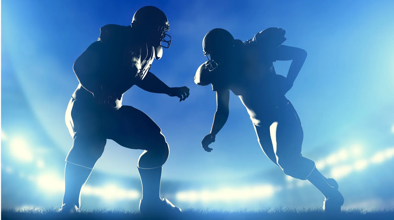 Two American football players