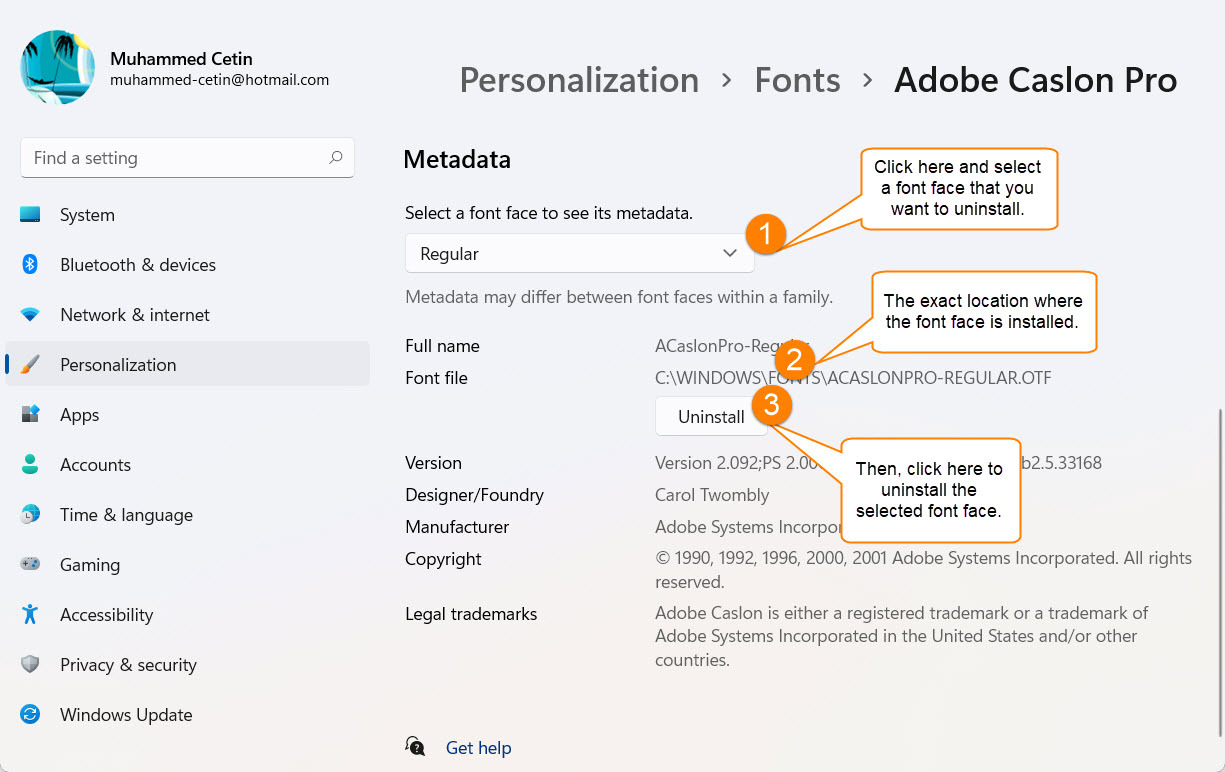 How to Install, Uninstall and Preview Fonts in Windows 11 How to Install, Uninstall and Preview Fonts in Windows 11