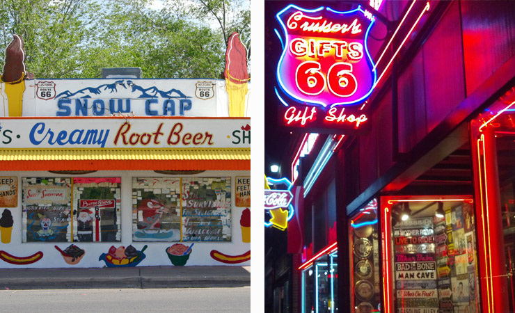 Delgadillo's Snow-Cap and Cruiser's Cafe and Gift Shop on Route 66