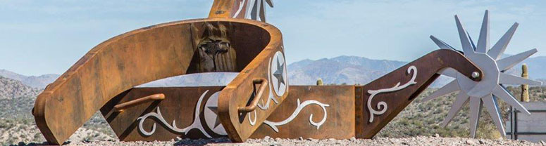 cowboy, stir-up, statue, wickenburg, landmark