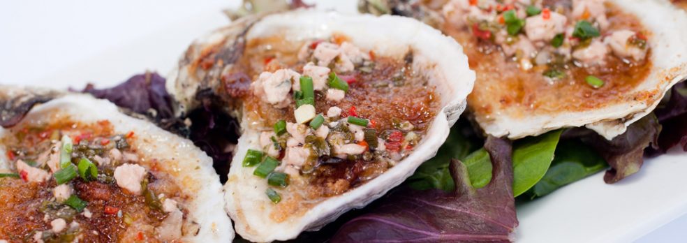 Baked Oysters Bleu from The Parish in Tucson, Arizona.