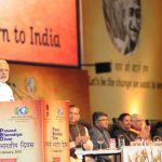 Indian Prime Minister, Narendra Modi delivering the inaugural address to the Indian Diaspora at the Pravasi Bharatiya Divas 2015, in Gandhinagar, Gujarat on January 08, 2015.