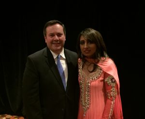 Jason Kenney and Mani Deol-Fallon