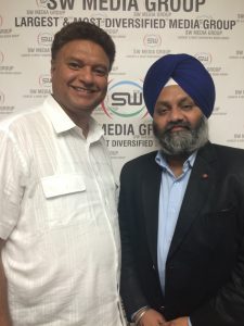 Inder Iqbal Singh Atwal with SW Media CEO Lucky Randhawa 