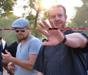 Agra: Actor Leonardo DiCaprio visits the Taj Mahal in Agra on Oct 31, 2015. (Photo: Pawan Sharma/IANS)