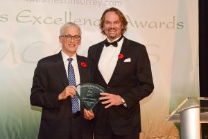 Business Person of the Year: Andrew Westlund, Westlund Group of Companies, with James Stewart of Hamilton Duncan, Armstrong & Stewart Sponsors