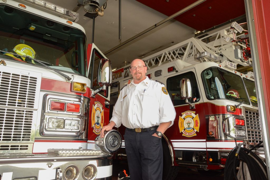 Brad Wilson, Deputy Chief of Operations for Delta FD. Photo: Ray Hudson