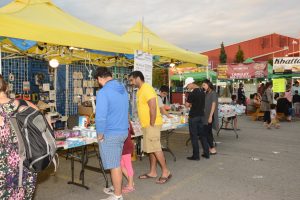 Early Friday evening at the Surrey Night Market and the attendance is low. Photo: Ray Hudson