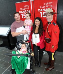 Canadian citizenship ceremony at Surrey City Hall