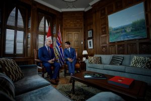 Premier John Horgan with Prime Minster Justin Trudeau             Photo: John Horgan Twitter