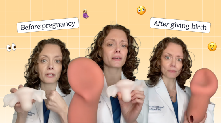 Dr. Jennifer Lincoln TikTok about getting the pre-pregnancy body back