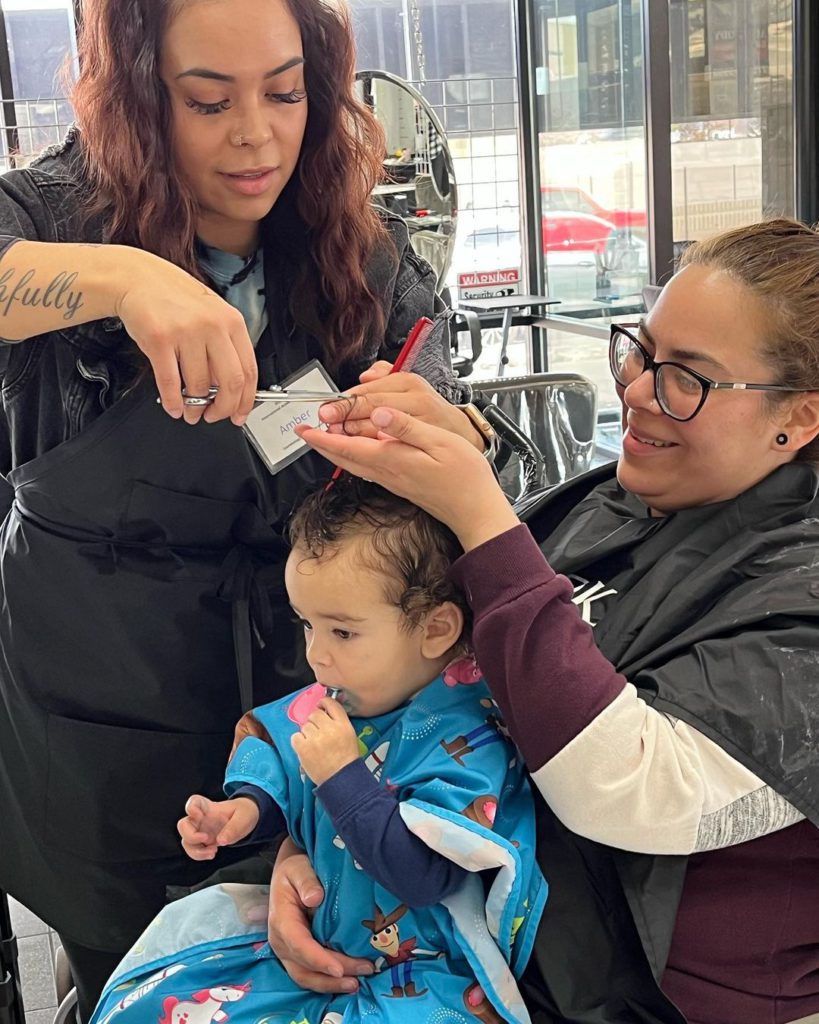 baby's first haircut