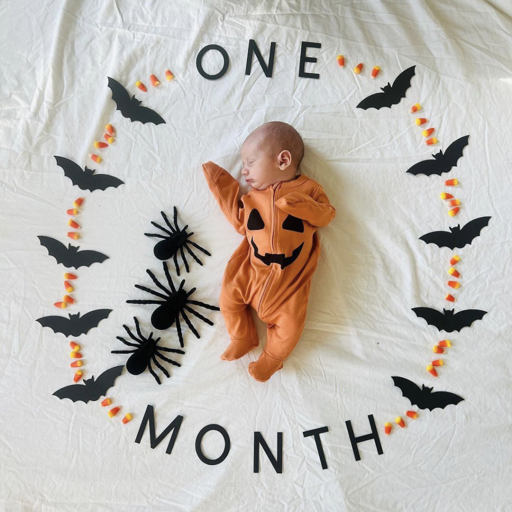 One month old baby photoshoot