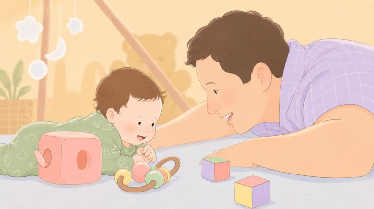 tummy time with dad