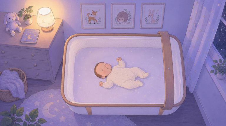 Baby grunting in sleep in the night