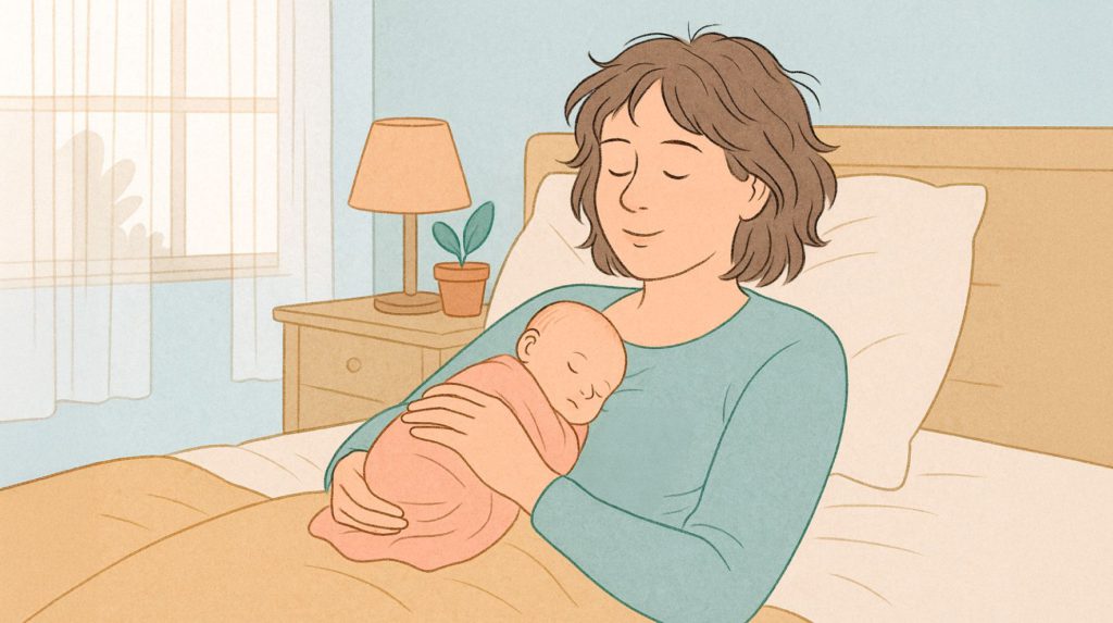 mum baby resting 4th trimester