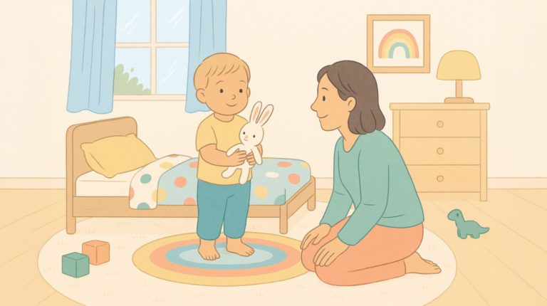 toddler bed mum