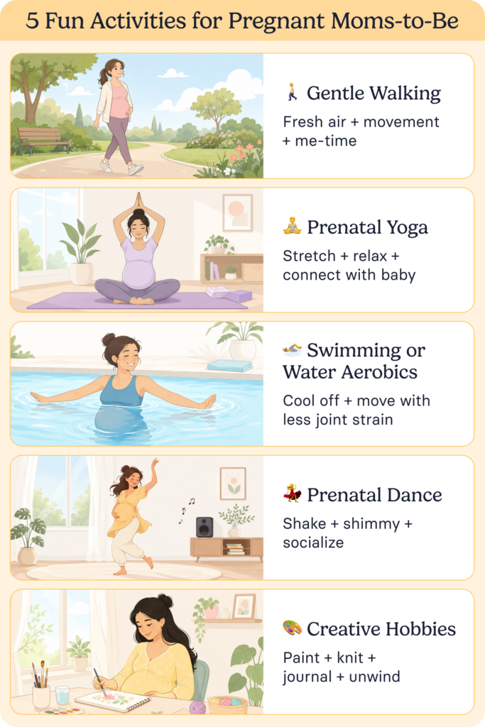 5 fun activities for pregnant mums to be