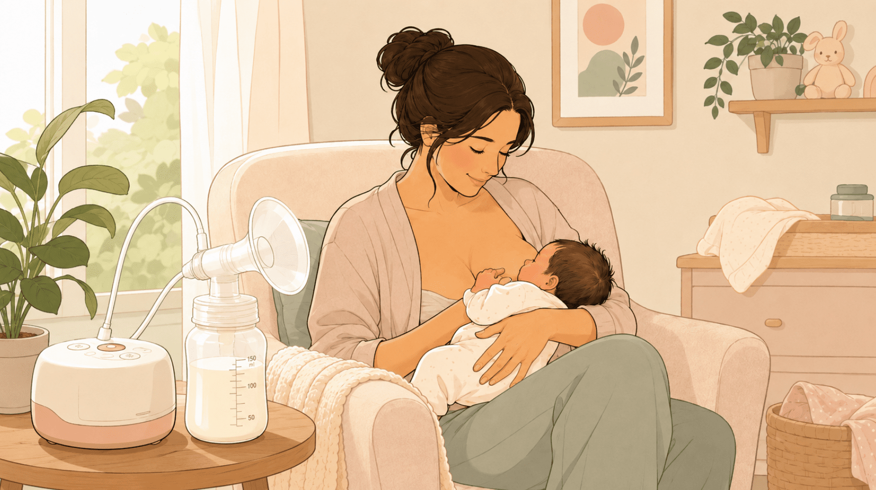 A breastfeeding and pumping schedule that works in real newborn life