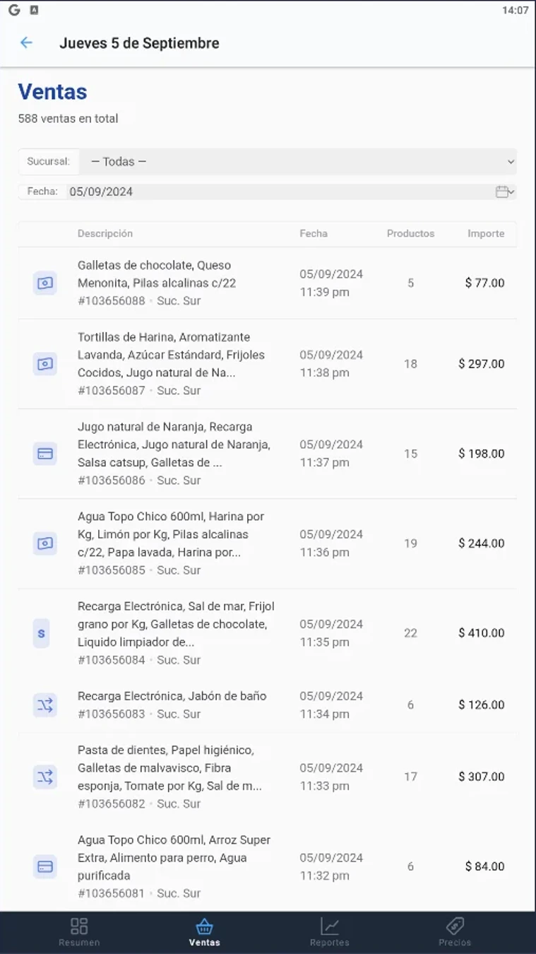 pulso-eleventa-ventas-pasadas