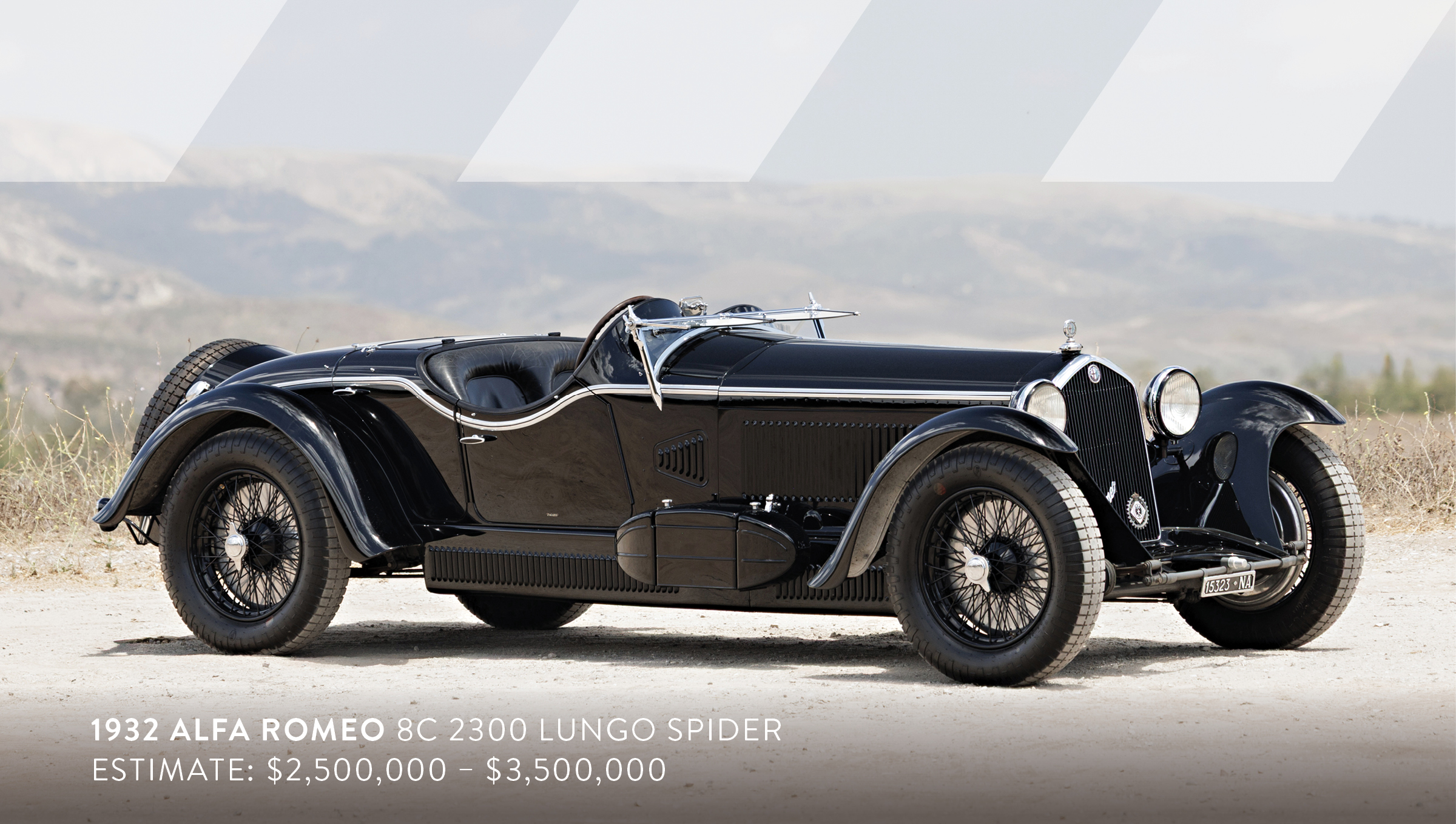1932 Alfa Romeo 8C 2300 Lungo Spider with Zagato coachwork