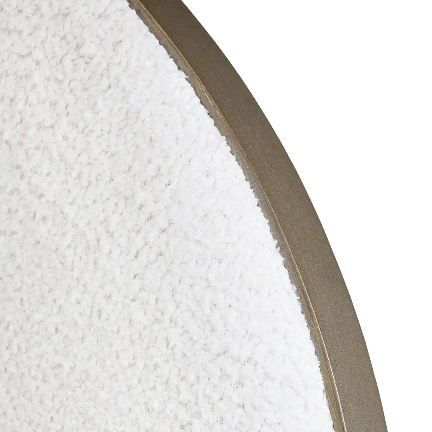 Beth 1349 Upholseted bed shown in Hand Brushed Copper Bliss finish with Cloud White Performance fabric. Close up of the headboard.