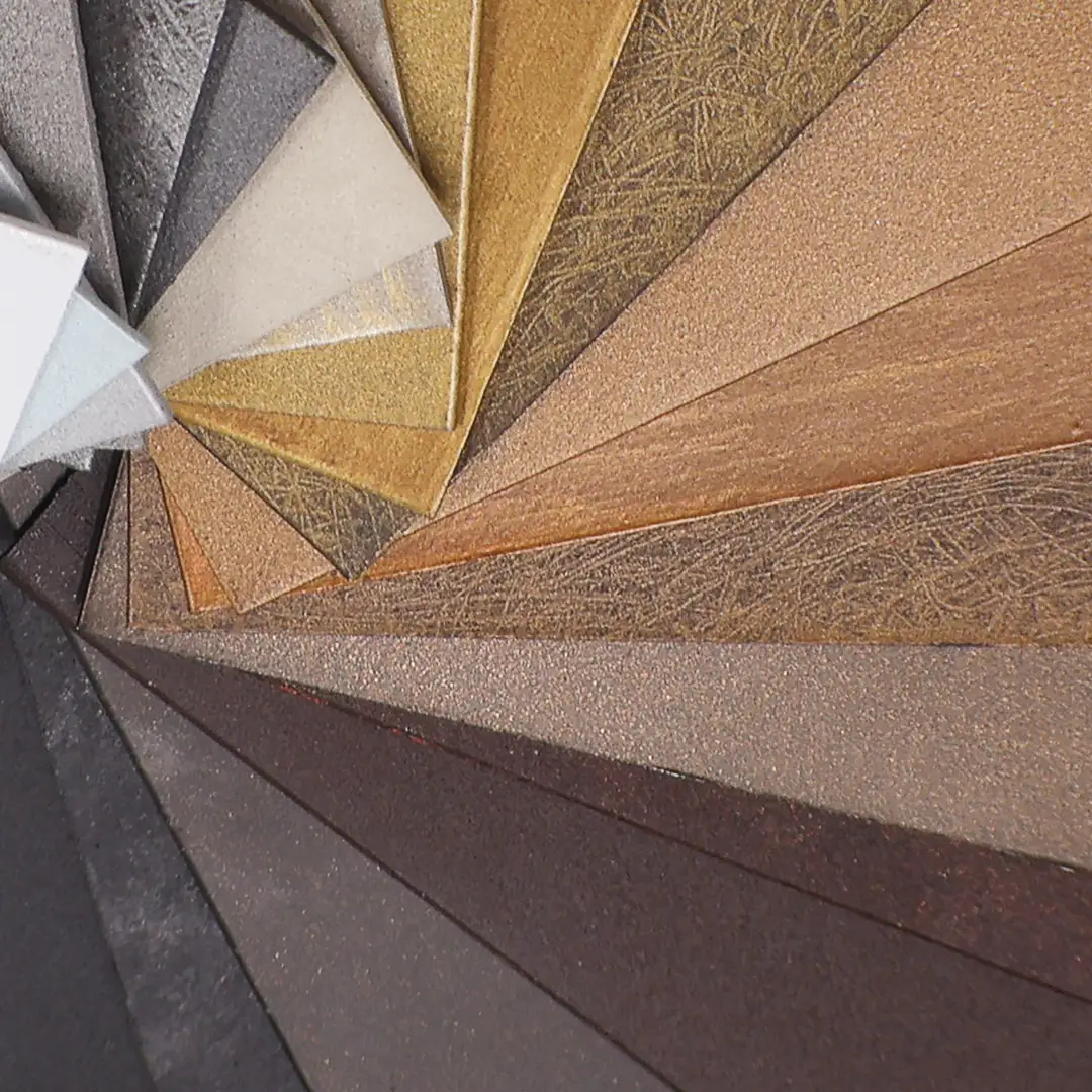 Wesley Allen offers over 30 hand applied powder coated finishes.