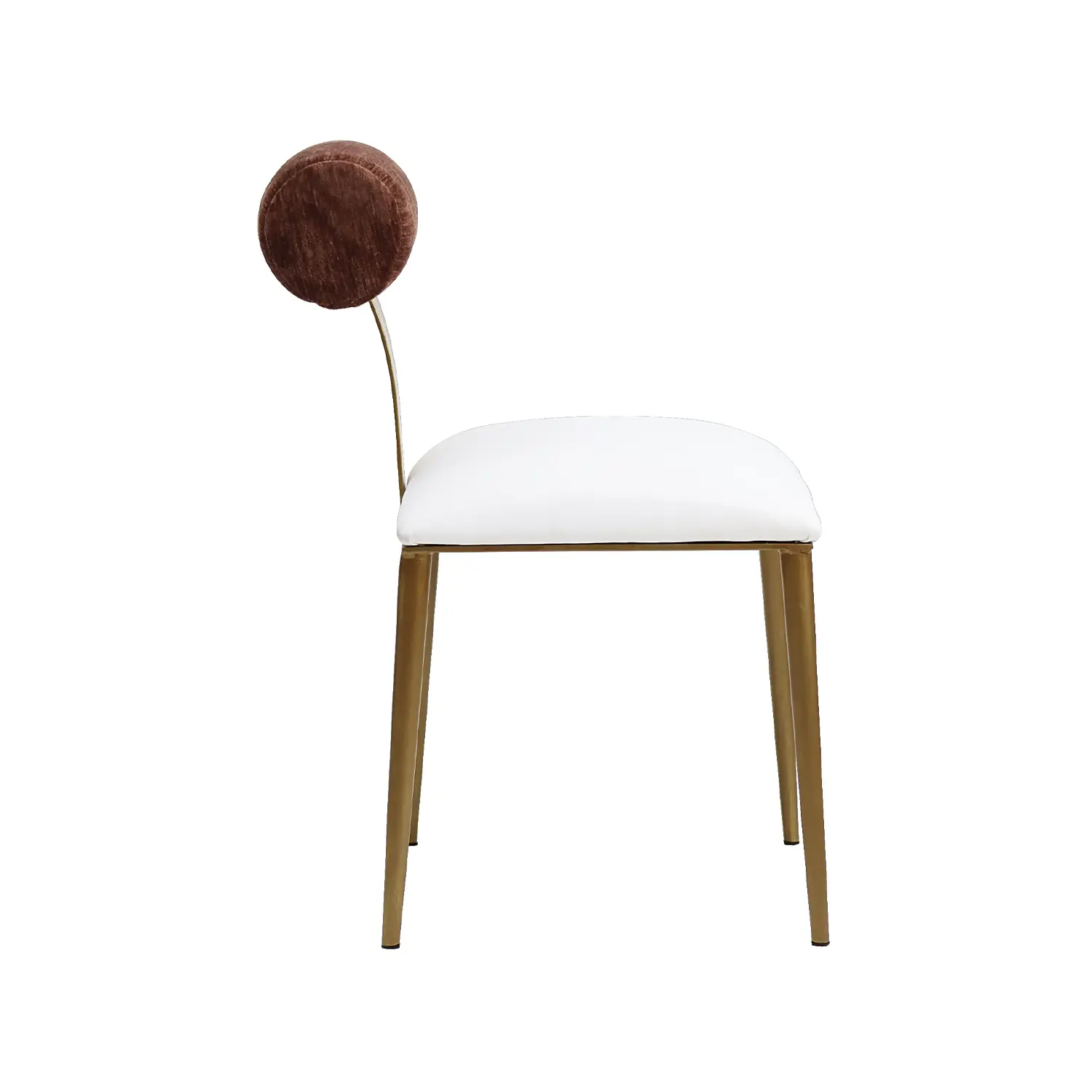 Luca Chair OpaqueGold S AspenPureWhite B ForestOak Side