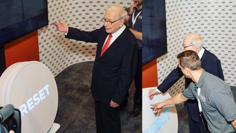 Warren Buffet pushing the reset button, with some help