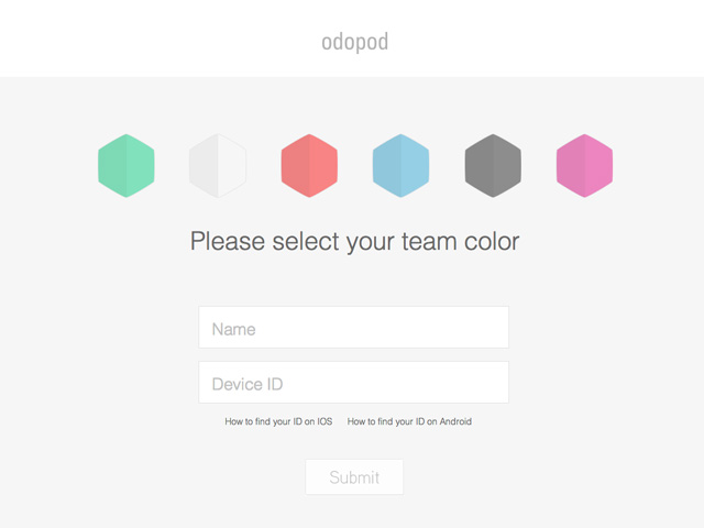 Please select your team color