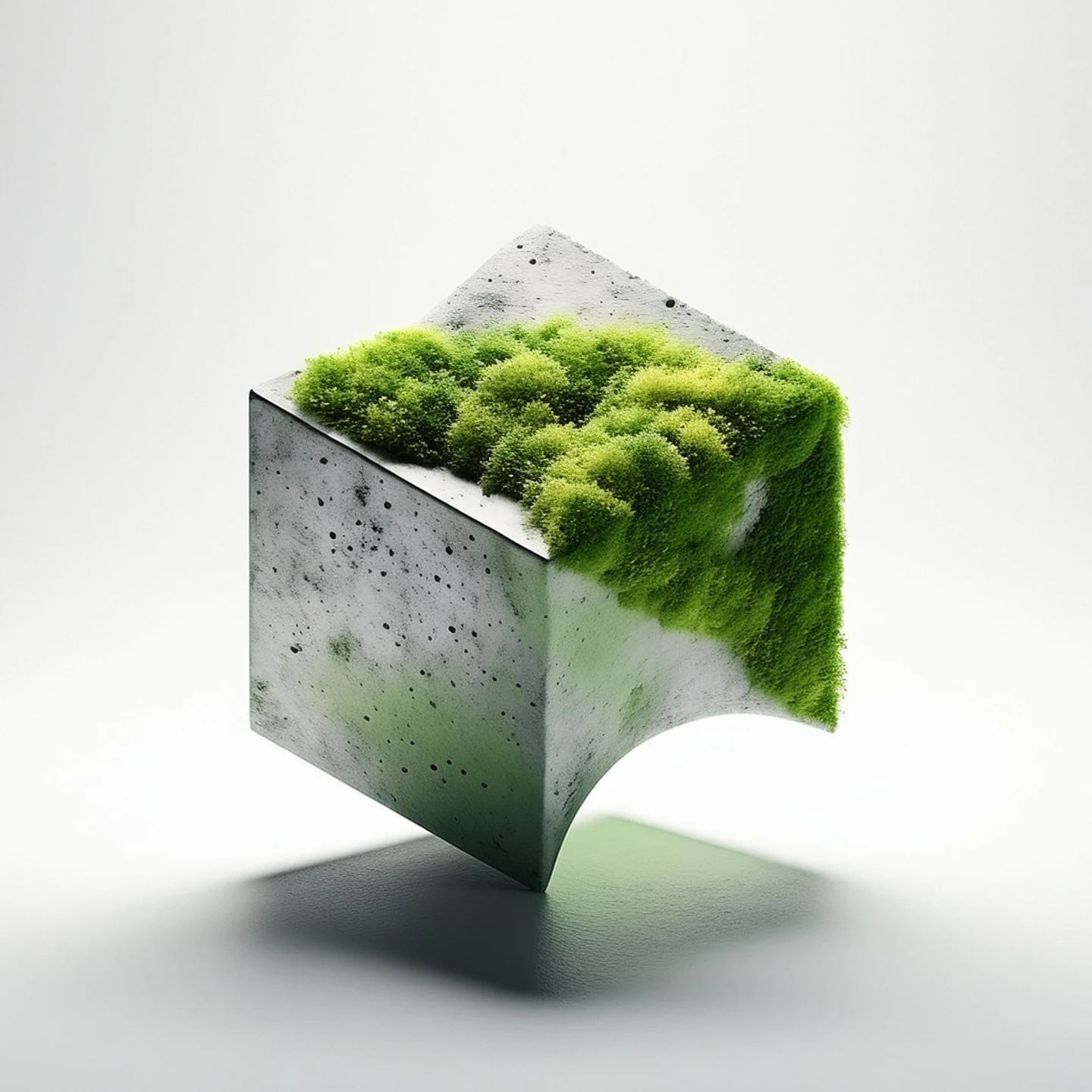 block twist rendered with an alternate material