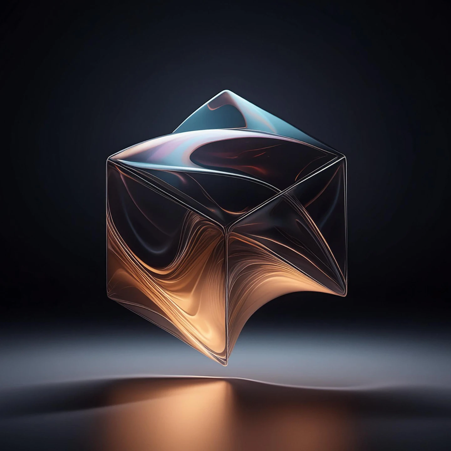 block twist rendered with an alternate material