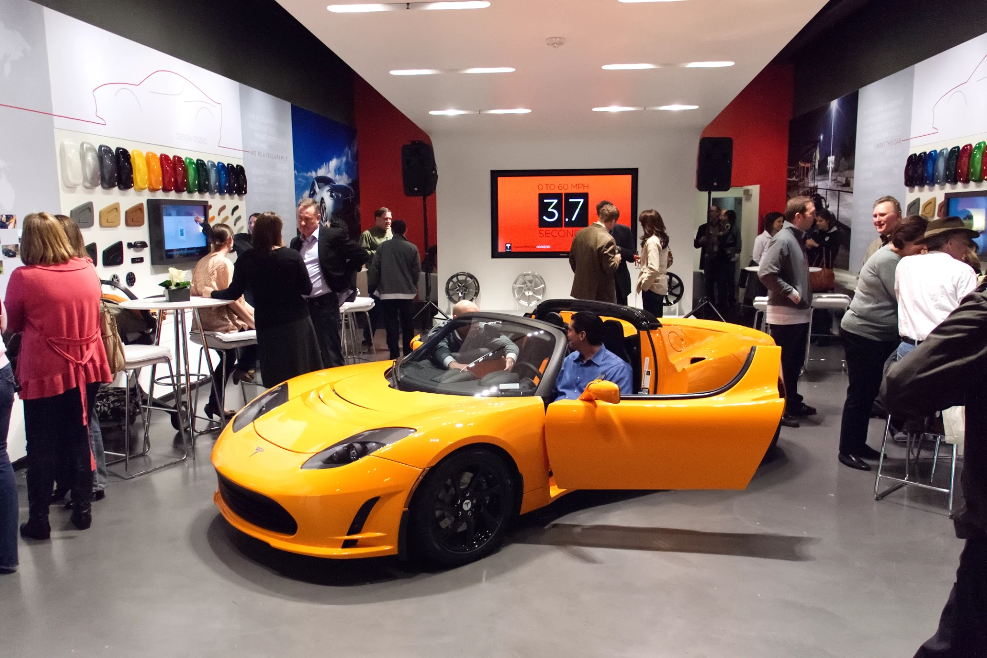 tesla retail space
