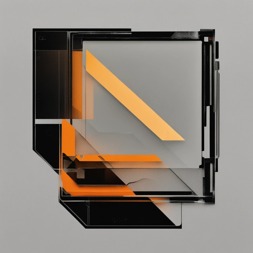 ai gen image of layered glass