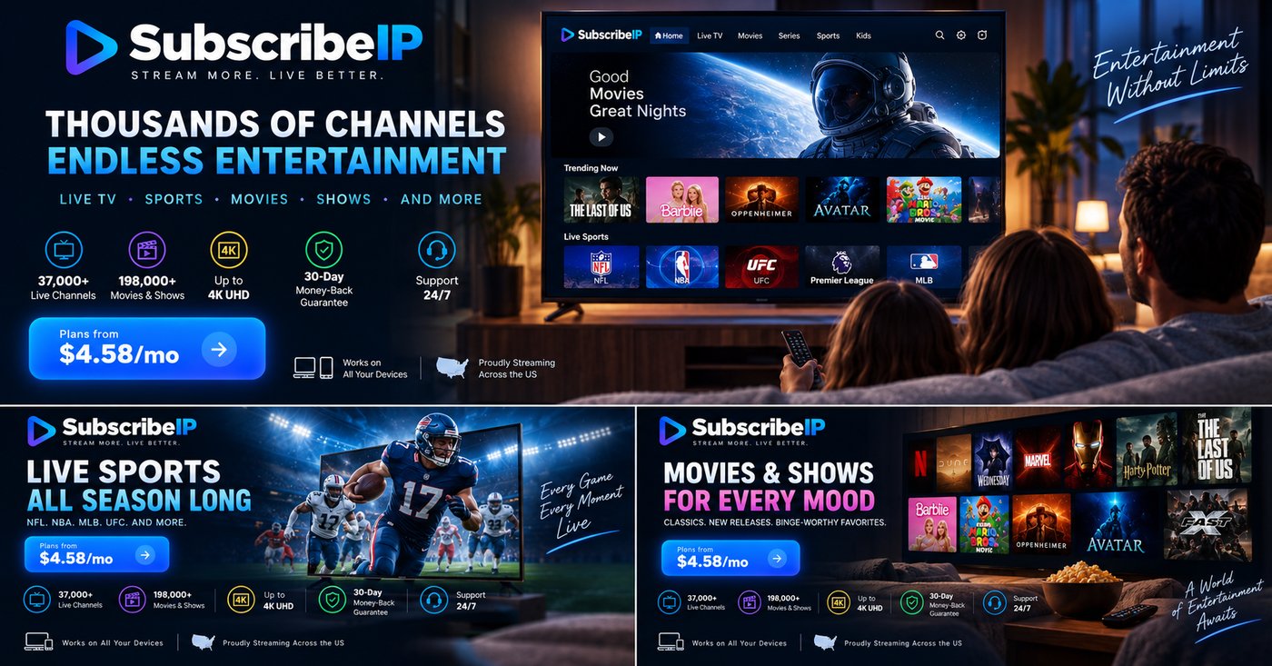 See how British IPTV delivers live channels over your broadband line instead of an aerial, dish or cable box.