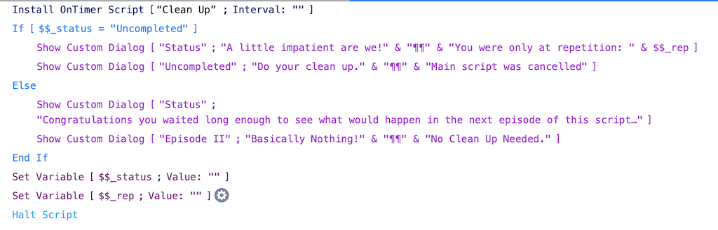 Ontimer script also found in demo file