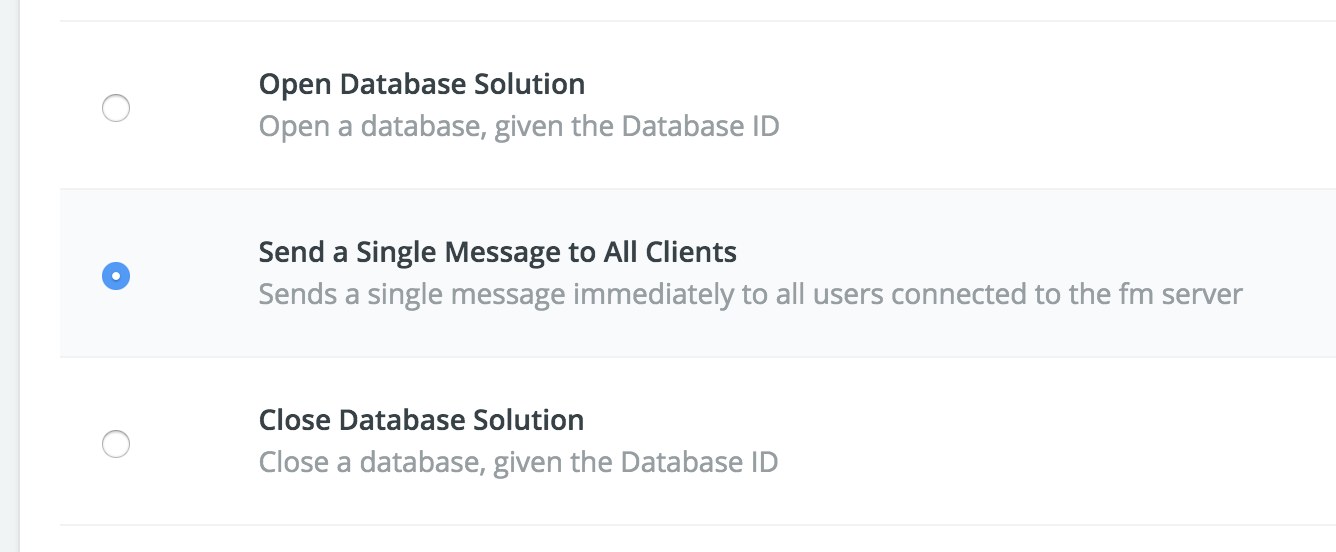 Send single message to clients