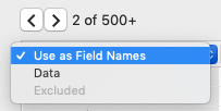 Import data