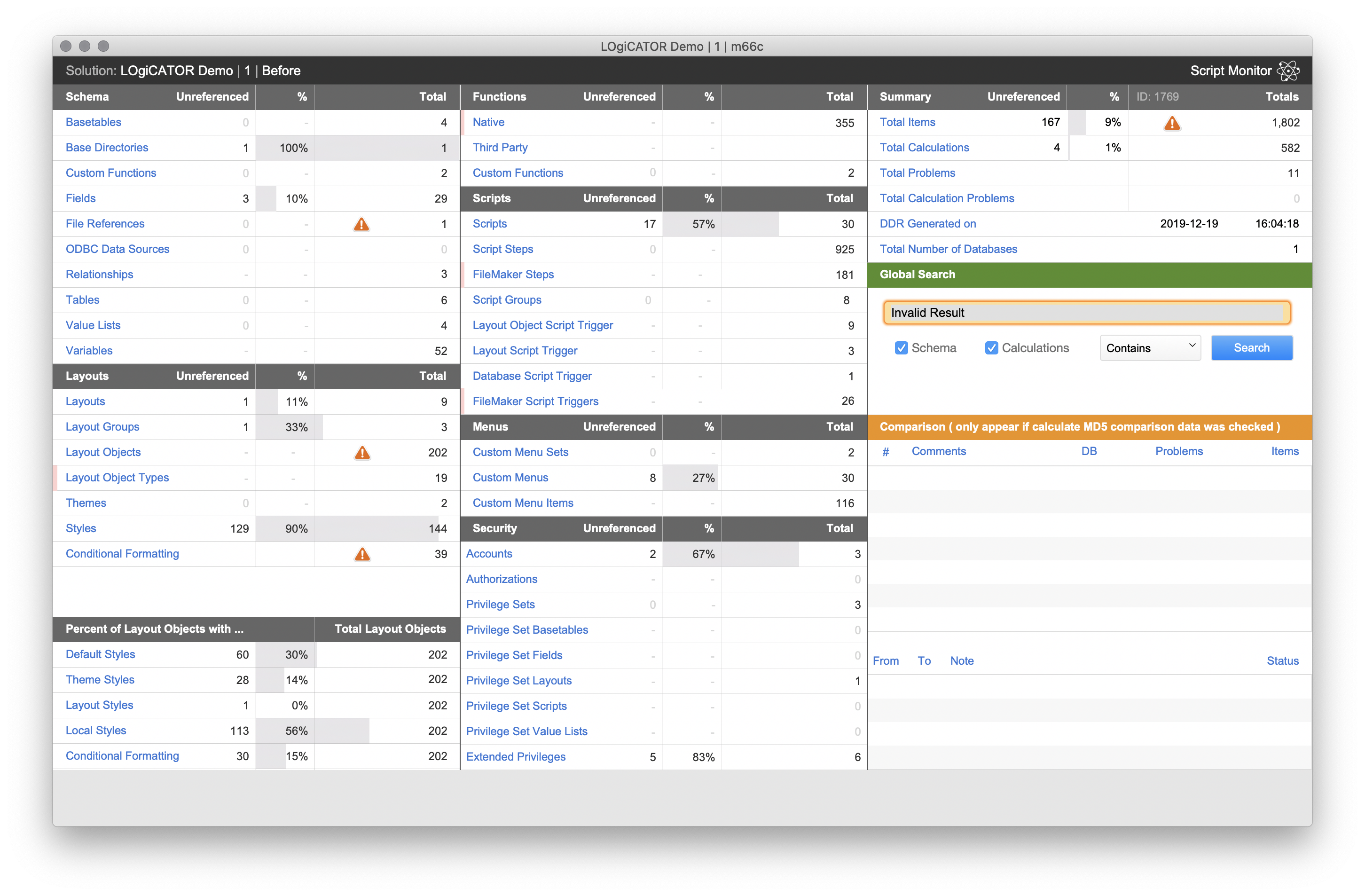 InspectorPro 7 Dashboard
