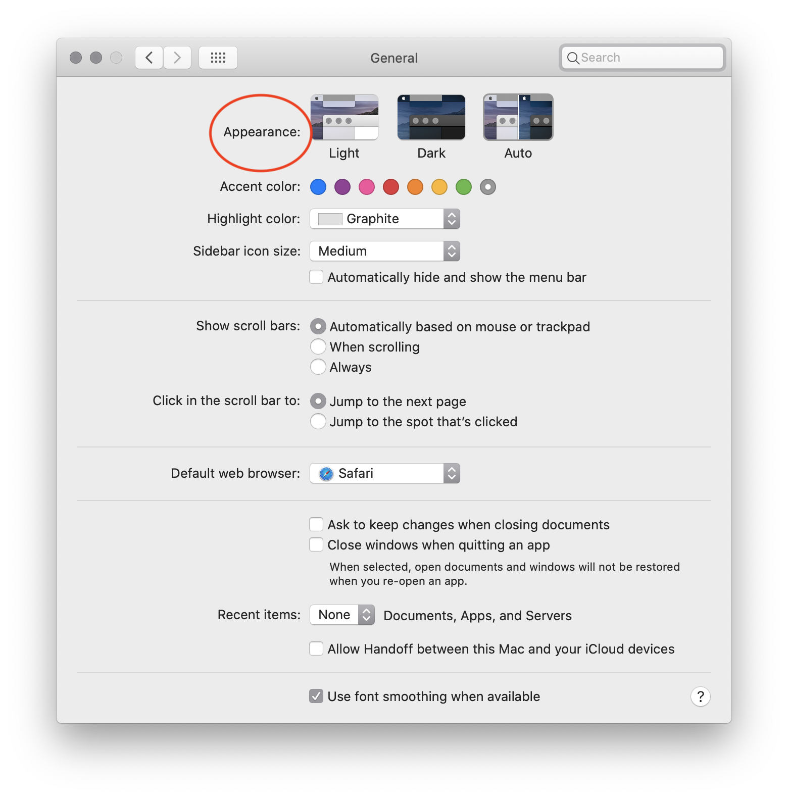 System Preferences