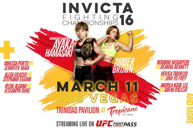 Invicta Fc 16 returns to Las Vegas on March 11