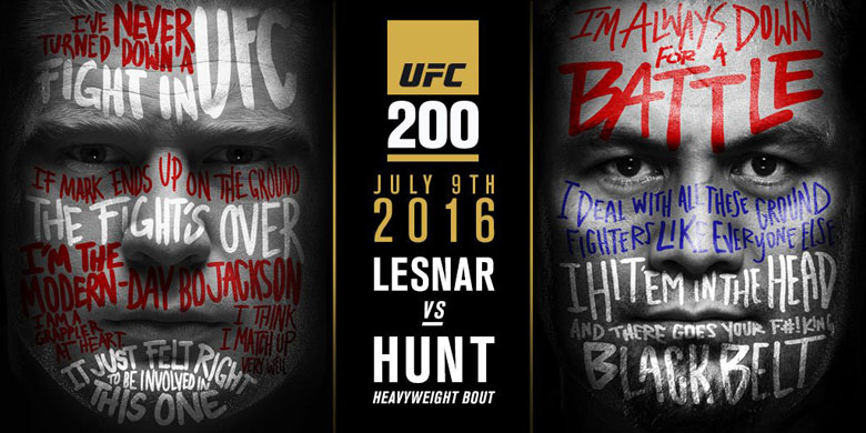 UFC 200 Brock Lesnar vs Mark Hunt