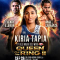 Kiria Tapia y Henry “Moncho” Lebrón estelarizan noche de campeonato OMB el 26 de septiembre en San Juan