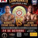 Manuel “Coloso” Cosme y Jesús “Dandy” Nerio disputan el campeonato Fedelatin WBA de peso completo