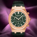 Audemars Piguet Royal Oak Chronograph 26240OR.OO.D404CR.02 Chronograph Rose Gold Green Dial - Image 2
