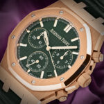 Audemars Piguet Royal Oak Chronograph 26240OR.OO.D404CR.02 Chronograph Rose Gold Green Dial - Image 3