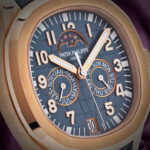 Patek Philippe Aquanaut Luce 5261R-001 Annual Calendar Rose Gold Blue-Gray Dial Moon - Image 3