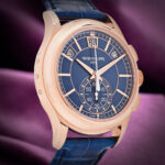 Patek Philippe Annual Calendar Chronograph Complications Flyback 5905R-010 Blue Dial/Strap - Image 4